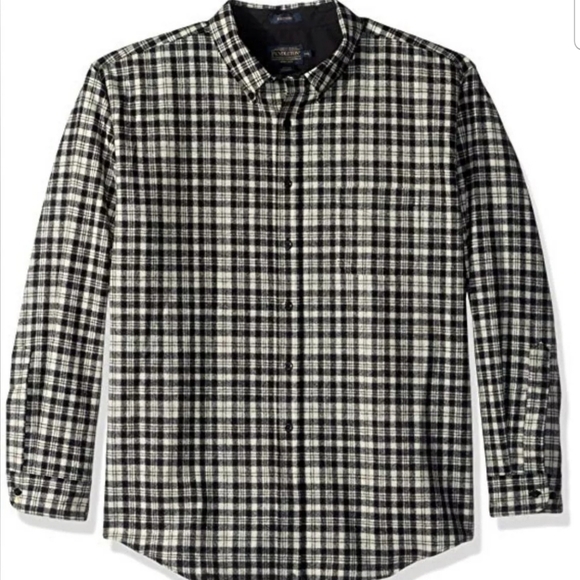 Pendleton Men's Long Sleeve Wool Shirt Fireside